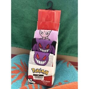 Shoe Size 6.5 To 12 Pokémon Crew Socks. 5 Pairs